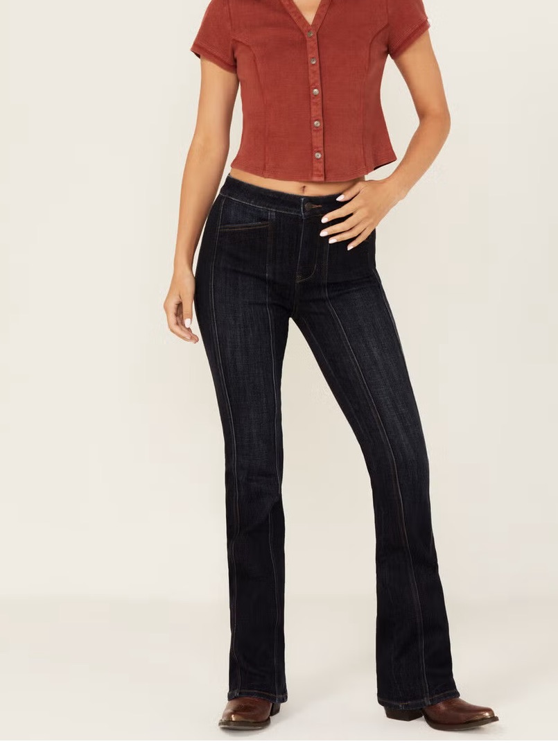 Idyllwind Fontan Dark Wash Legend High Rise Bootcut Comfort Stretch Denim Jeans